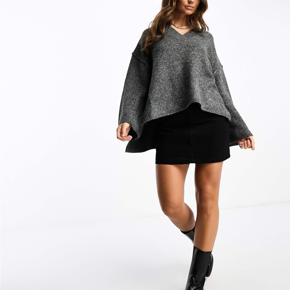 ASOS DESIGN Oversized V-neck Sweater